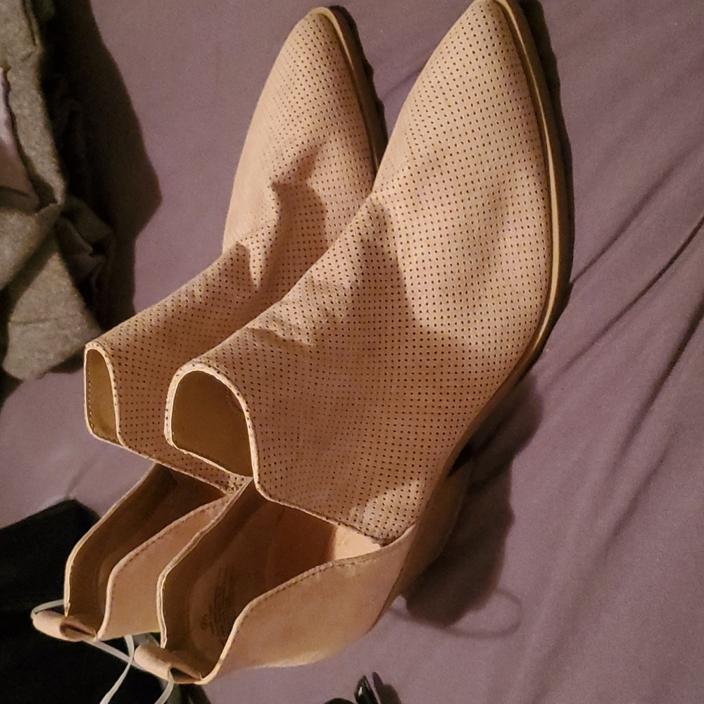 Tan Ankle Booties